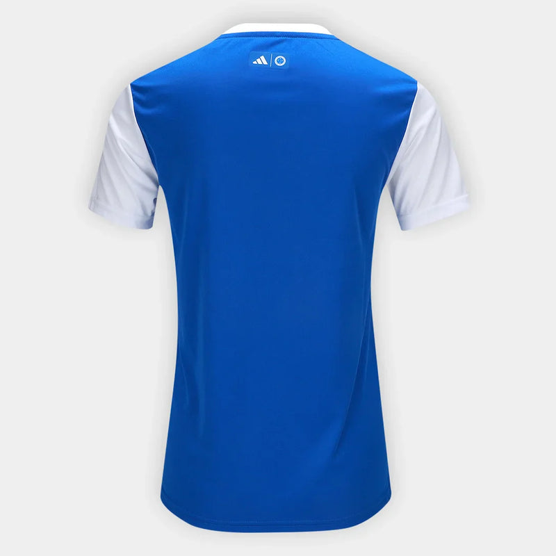 Camisa Cruzeiro 25/26 s/n Fanshirt Adidas Feminina - Azul+Branco
