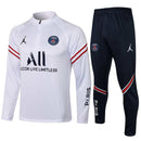 Conjunto Inverno PSG Branco e Azul Nike - Com Ziper